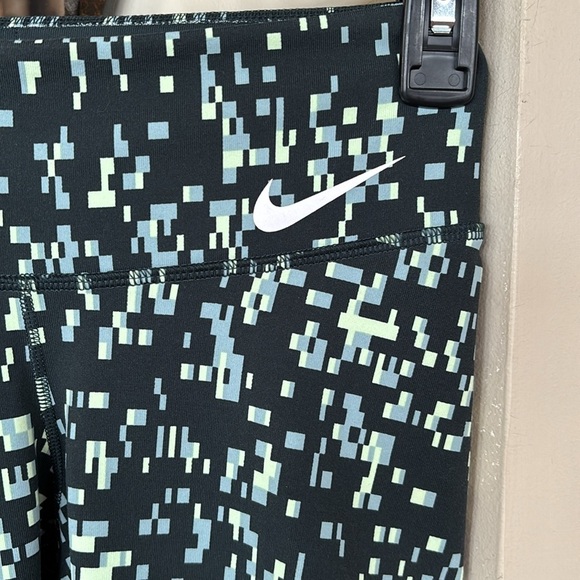 Nike Dri-Fit Power Legendary Printed Mid Rise Training Tights Geometric Leggings - Picture 5 of 16